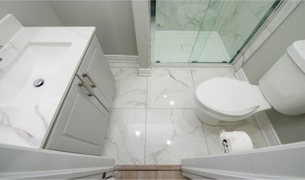Basement Vanity & Bath by Eagle Eye Home Renovations