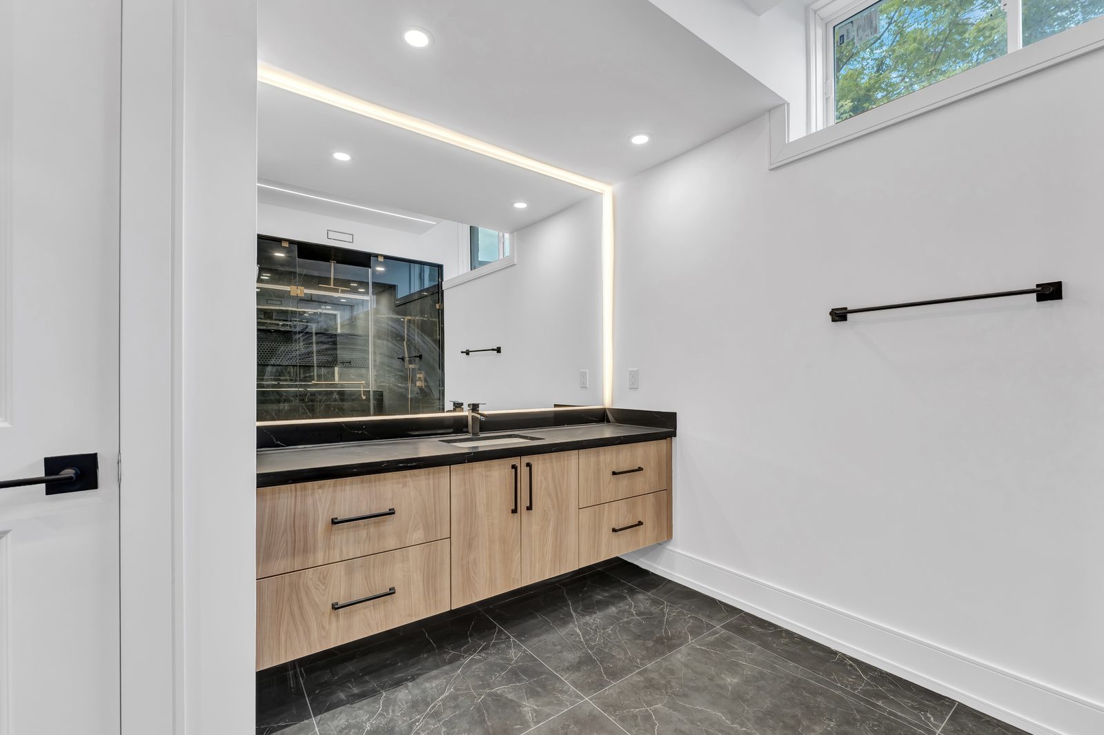 Basement Ensuite Vanity by Eagle Eye Home Renovations