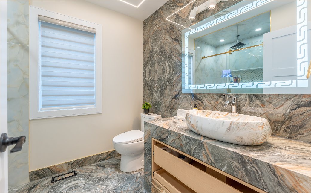 Stone Vanity & Vessel Sink by Eagle Eye Home Renovations