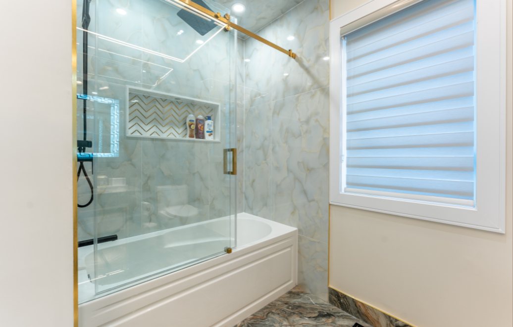 Marble Tub & Shower by Eagle Eye Home Renovations