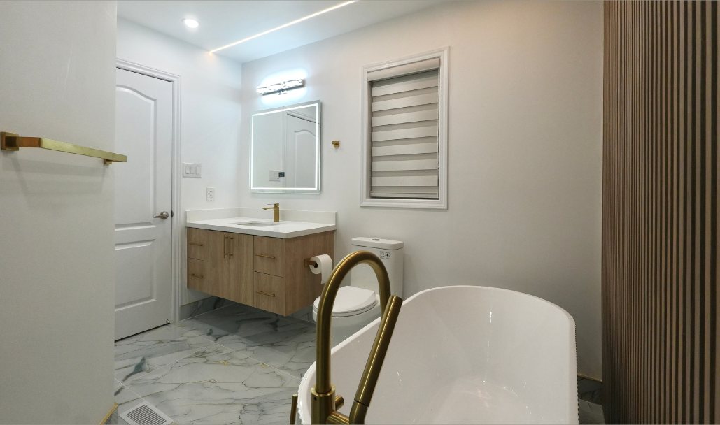 Spa Ensuite with Soaker Tub by Eagle Eye Home Renovations